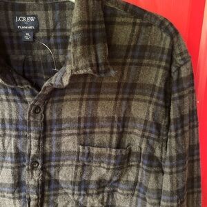 J.Crew Factory Slim Plaid Regular Flannel Shirt